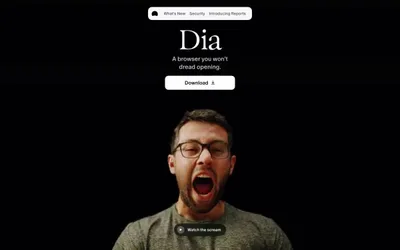 Dia Browser 网站预览