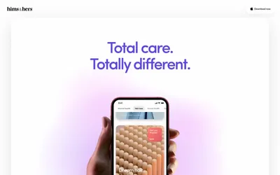 Hims App 网站预览
