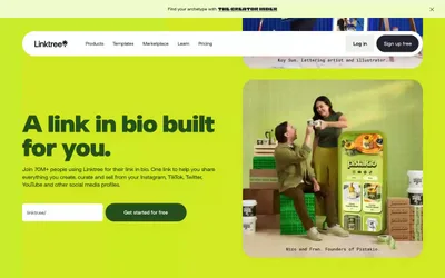 Linktr 网站预览