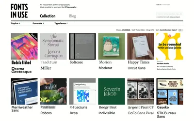 Fonts In Use 网站预览