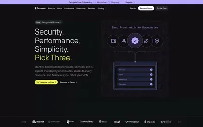 Twingate 网站预览
