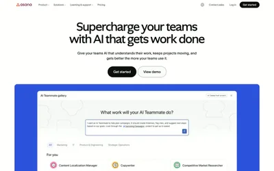 Asana 网站预览