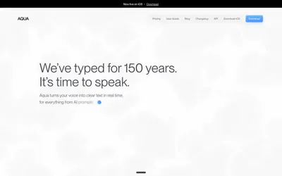 Aqua Voice 网站预览
