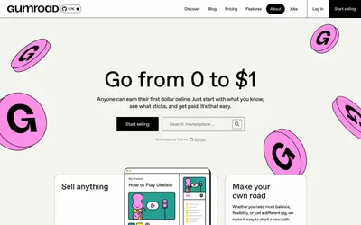 Gumroad 网站预览