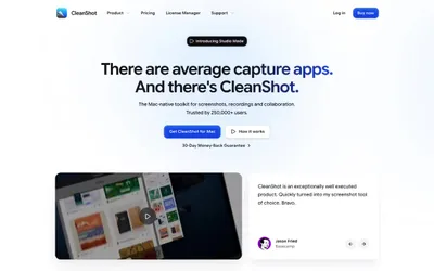 CleanShot X 网站预览