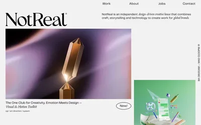 Not Real 网站预览
