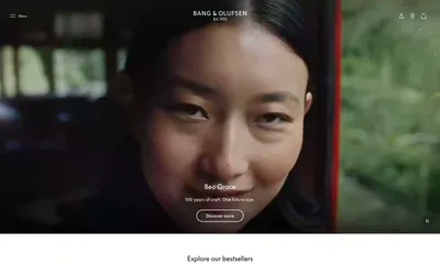 Bang & Olufsen 网站预览