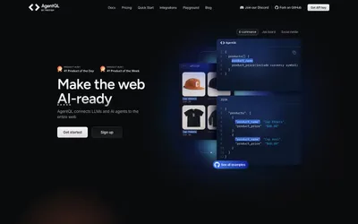 AgentQL 网站预览