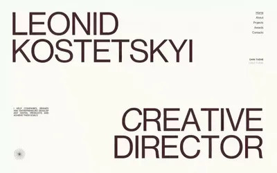 Leonid Kostetskyi 网站预览