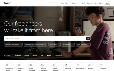 Fiverr.com 网站预览