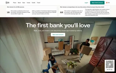 The online bank 网站预览