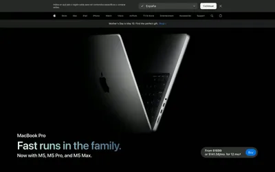 Apple (España) 网站预览