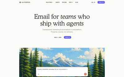 AutoSend 网站预览
