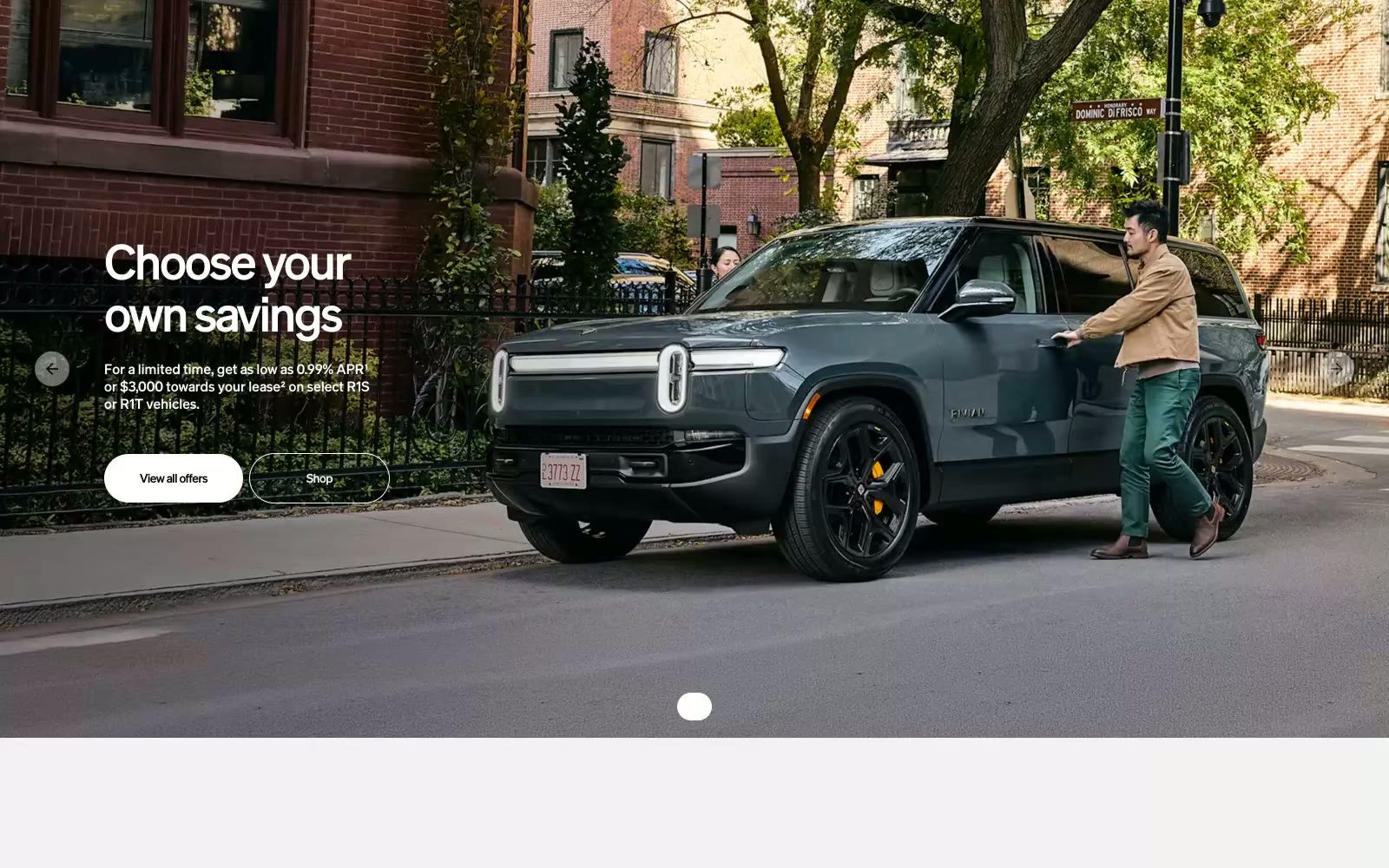 Rivian 网站预览