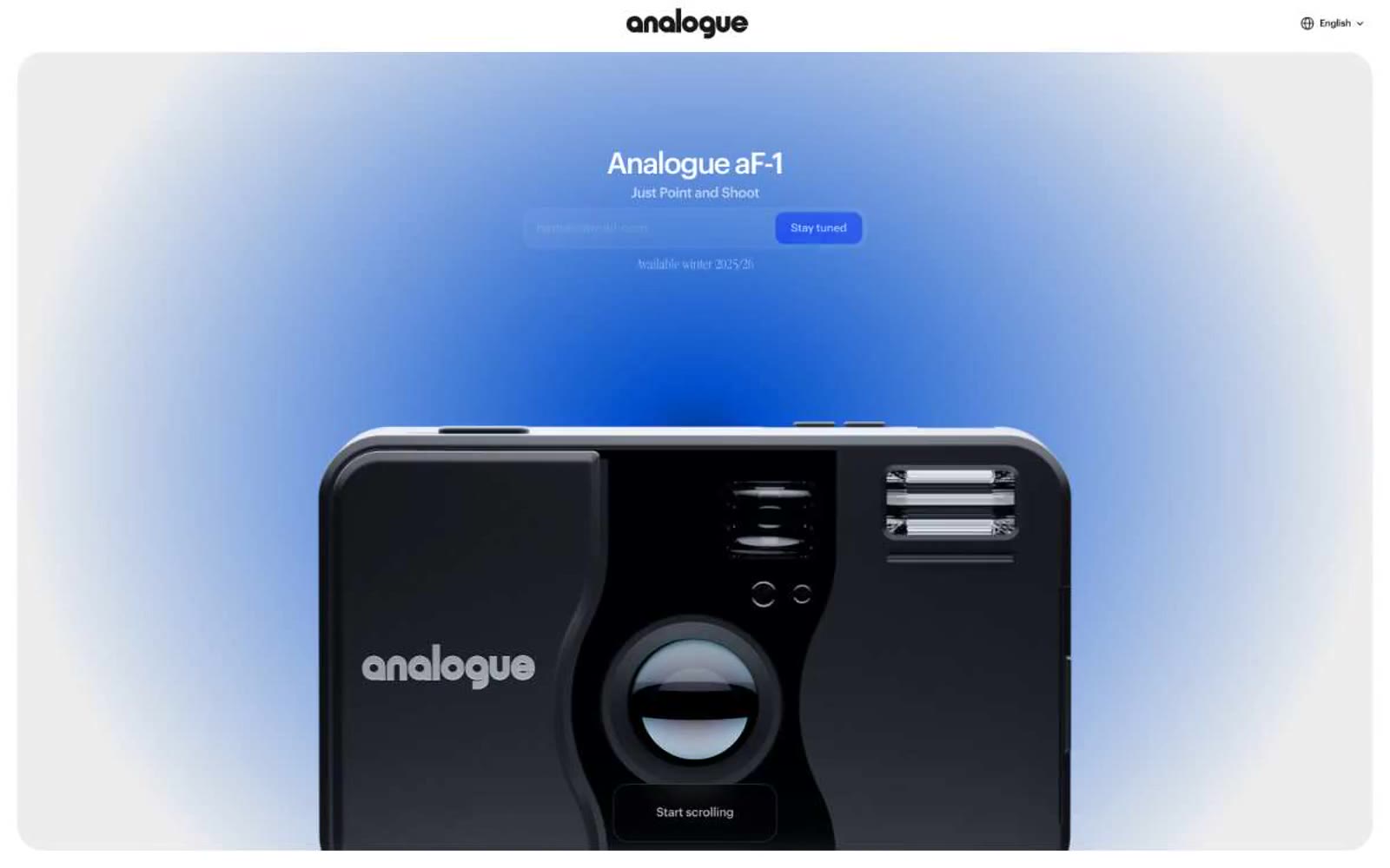 Analogue aF-1 网站预览