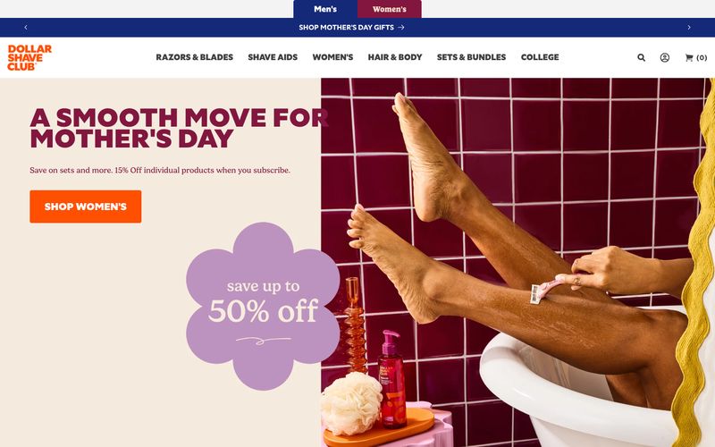 Dollar Shave Club 网站预览