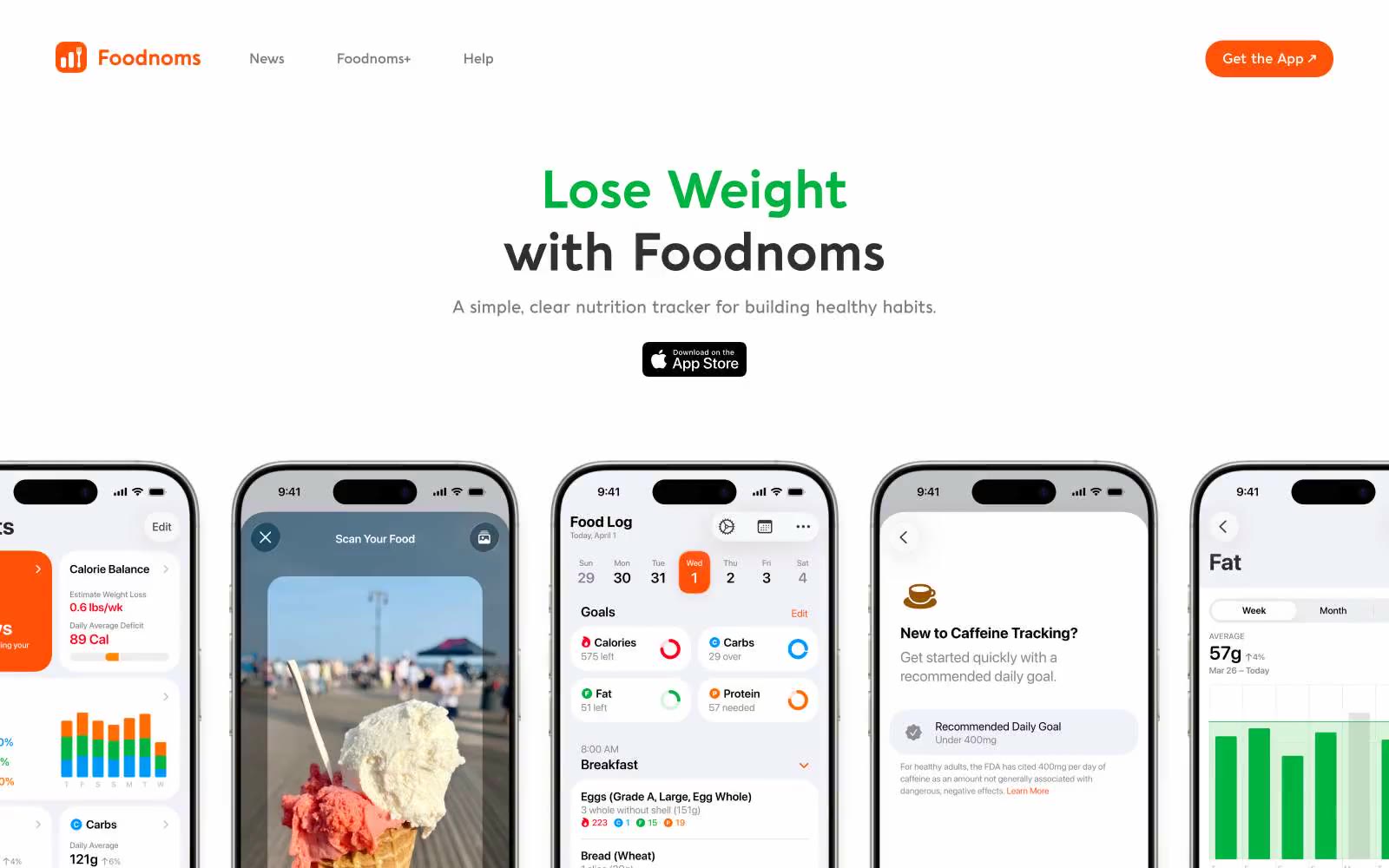 Foodnoms 网站预览