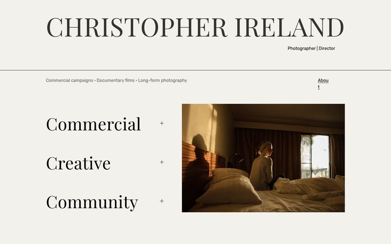 CHRISTOPHER IRELAND CREATIVE 网站预览