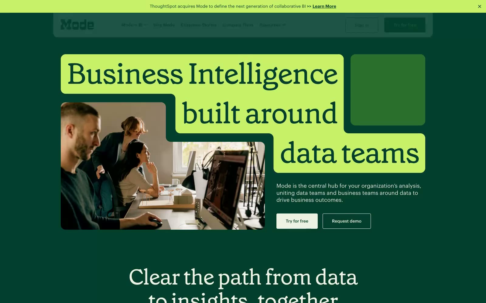 Modern Business Intelligence 网站预览