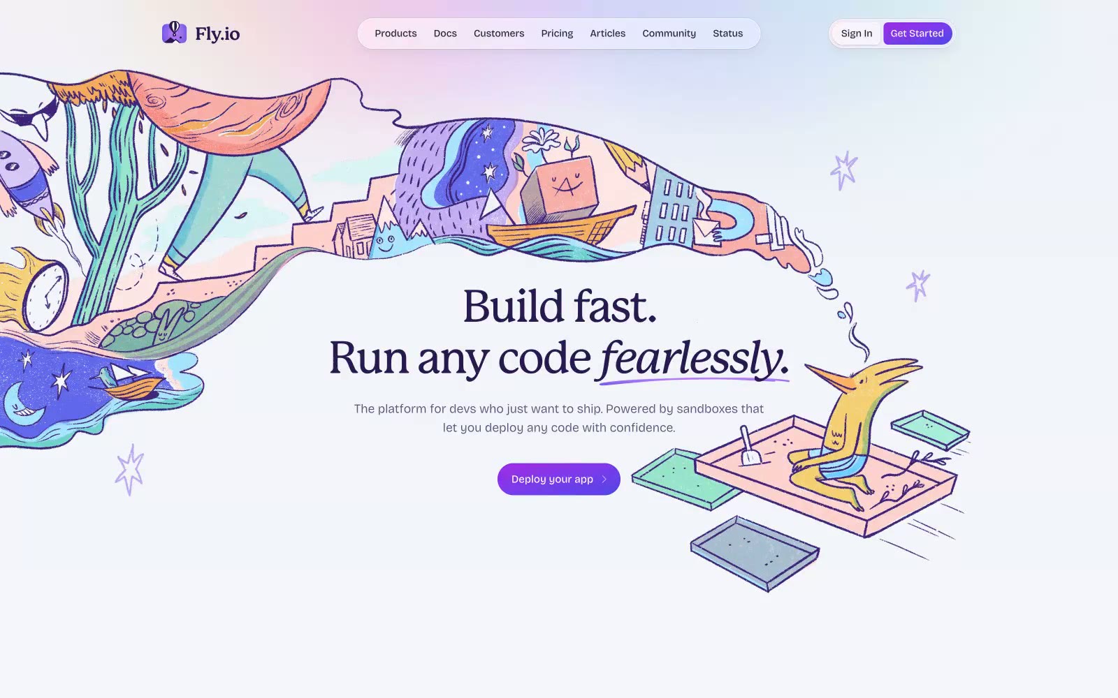 Fly.io 网站预览