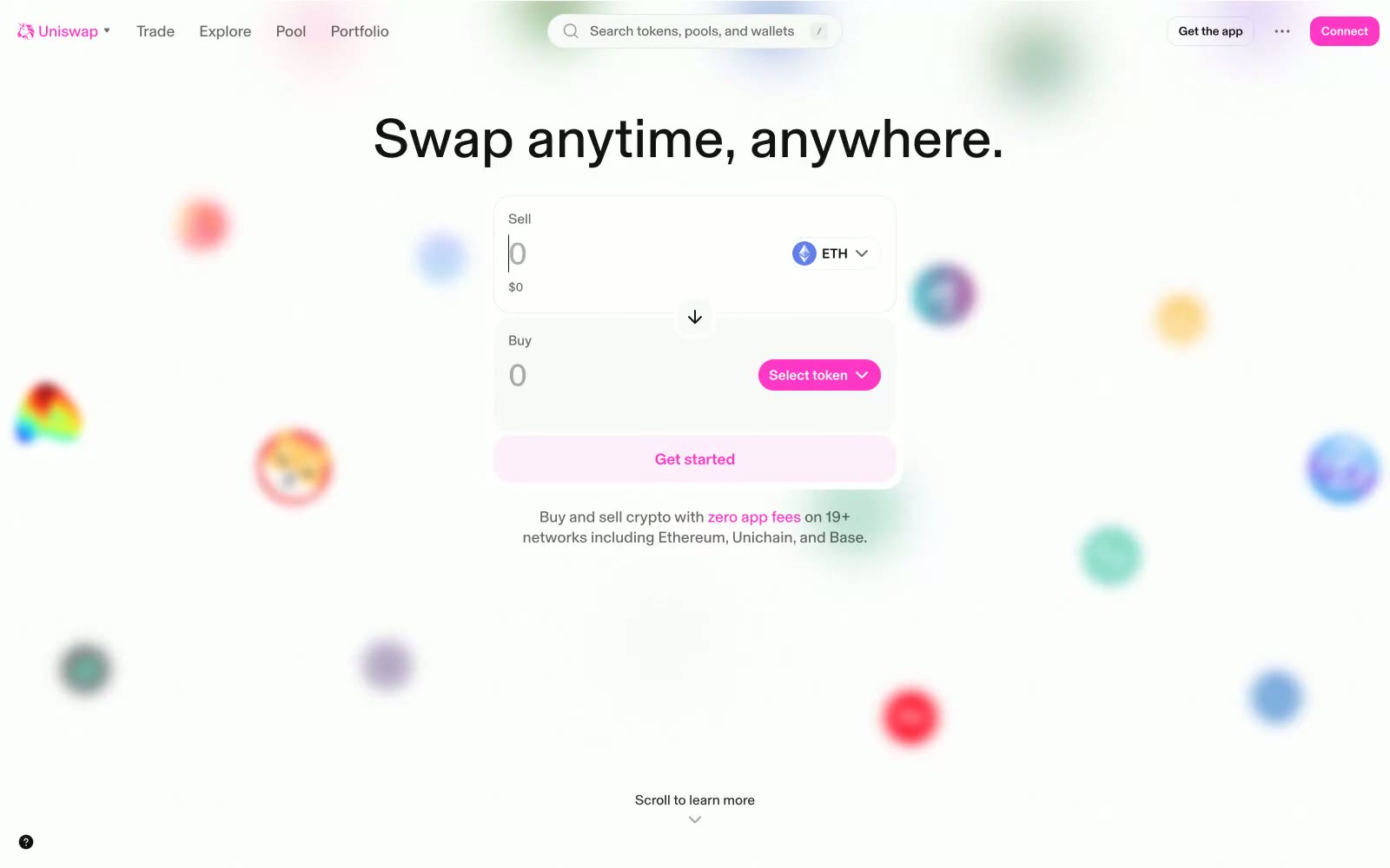 Uniswap 网站预览