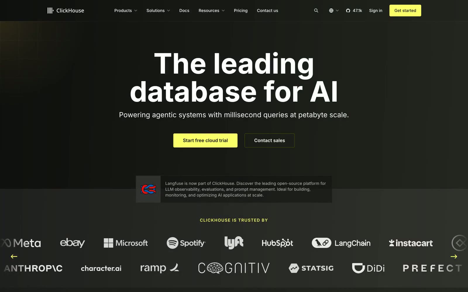 ClickHouse 网站预览