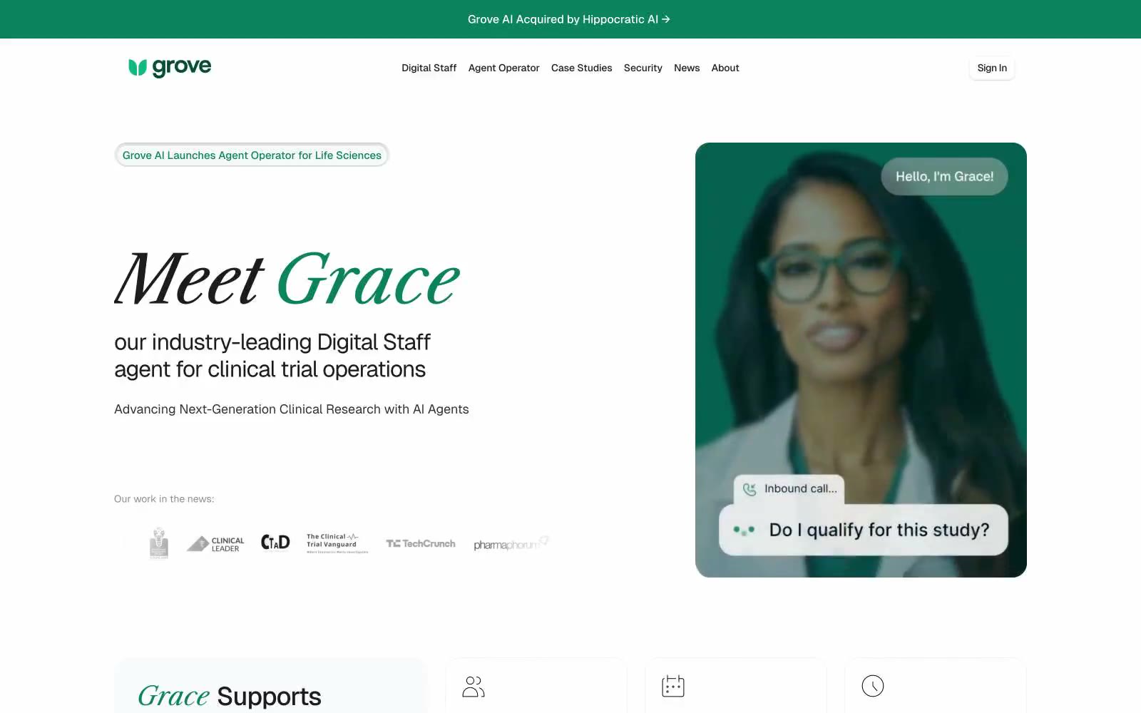 Grove AI 网站预览