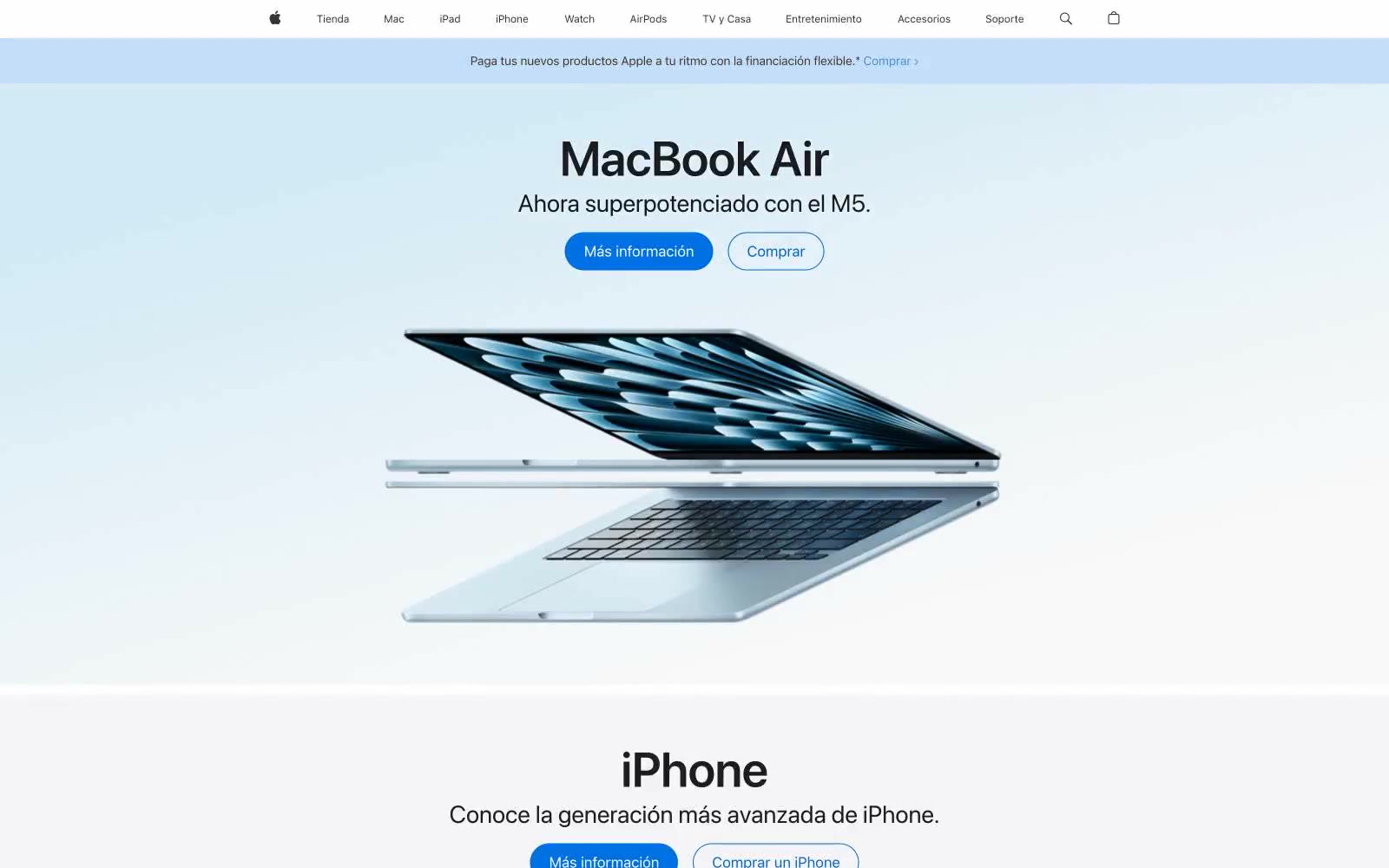 Apple (España) 网站预览