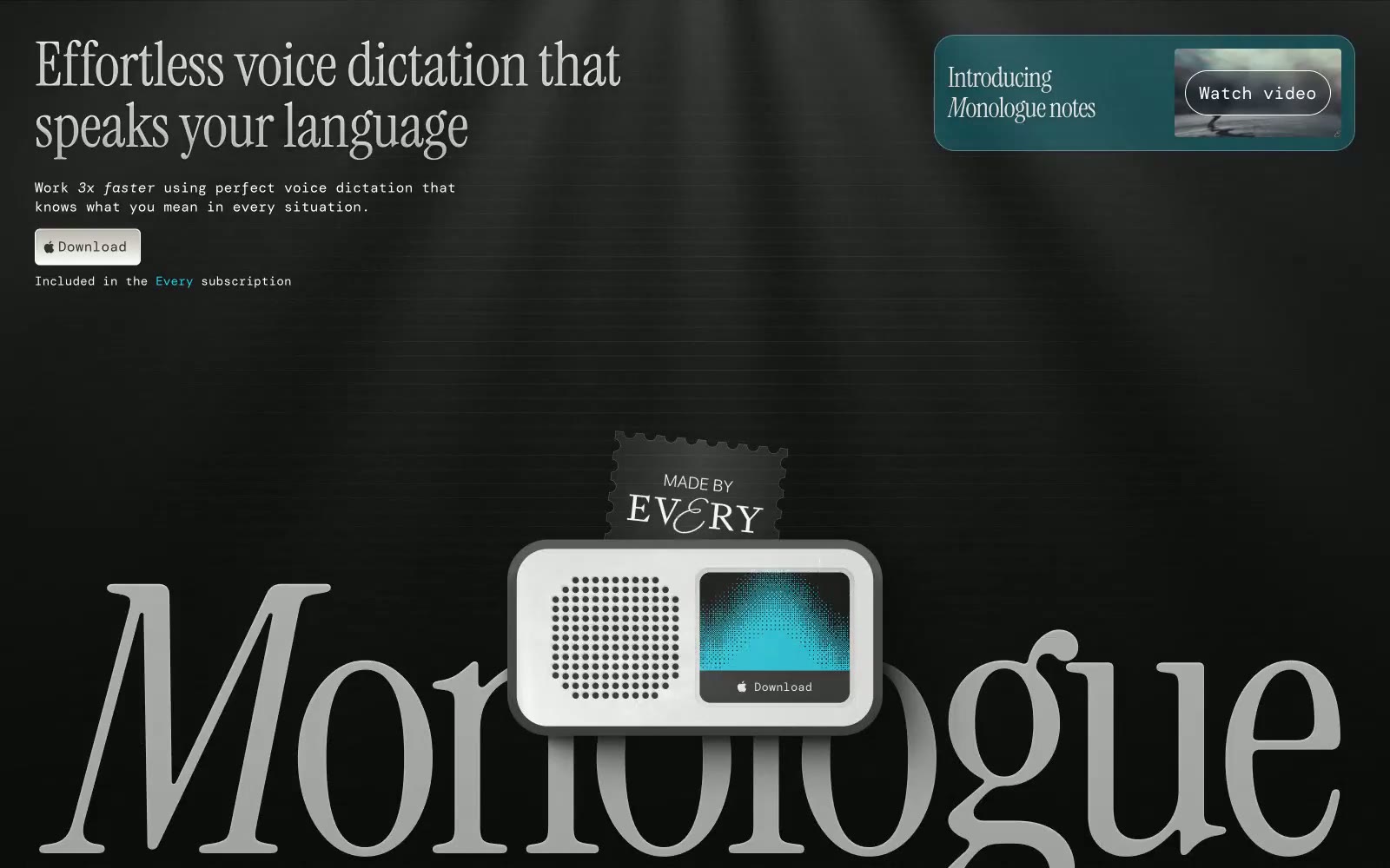 Monologue 网站预览