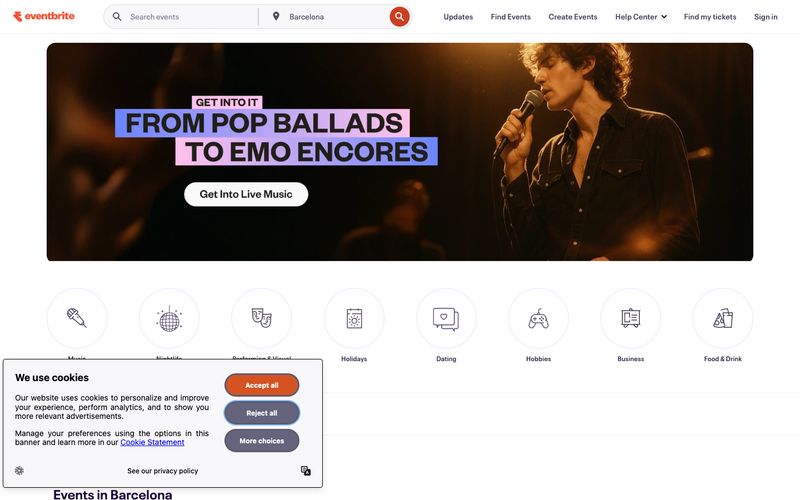 Eventbrite 网站预览