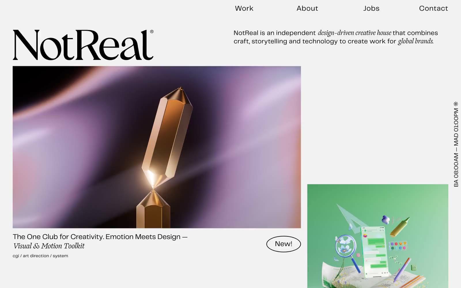Not Real 网站预览