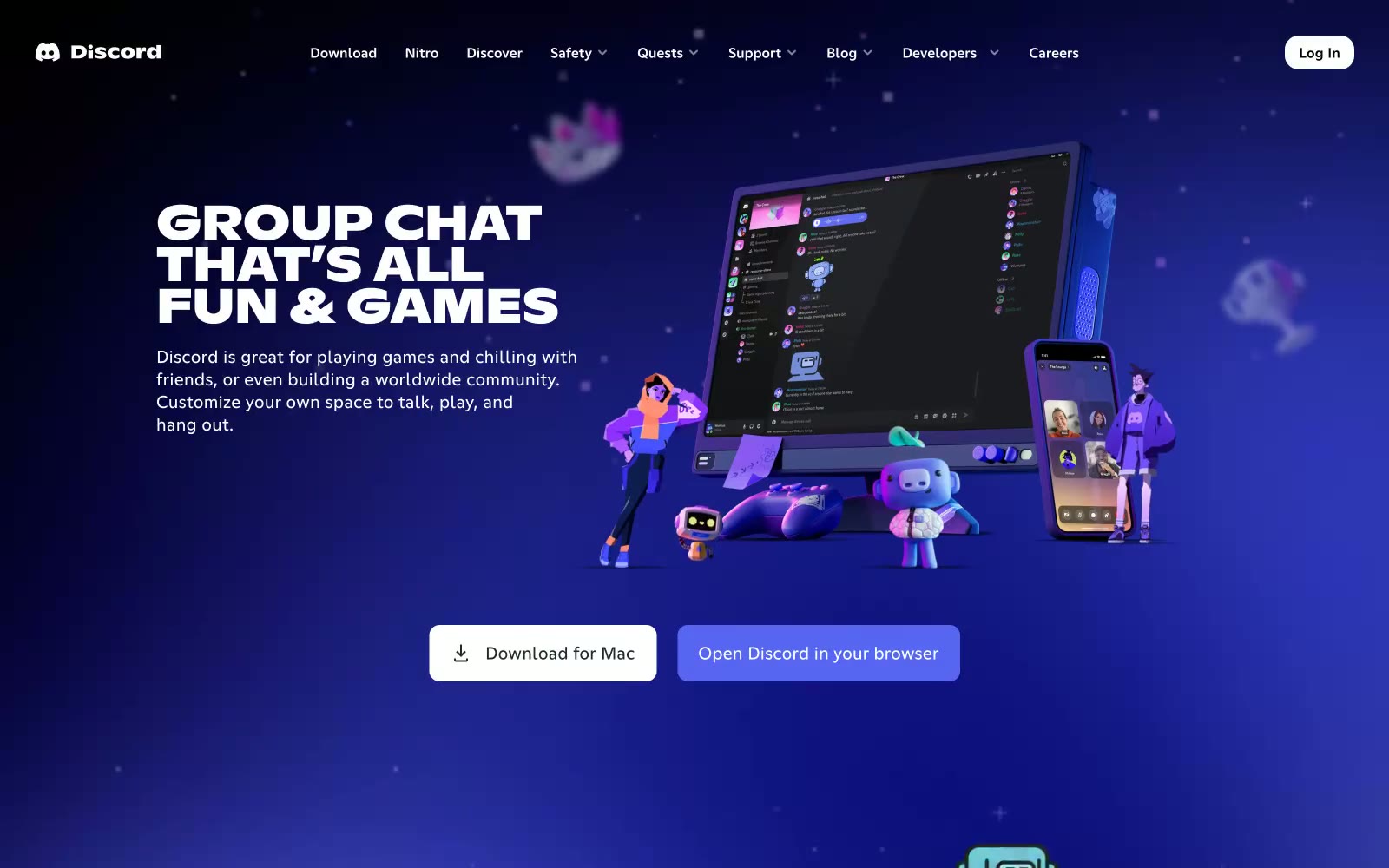 Discord 网站预览