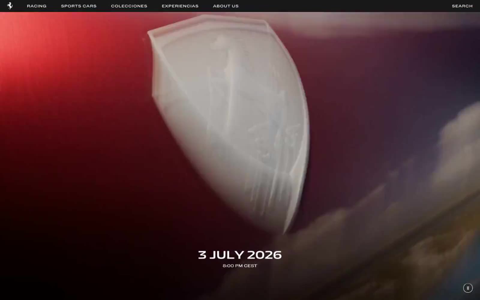 Ferrari 网站预览