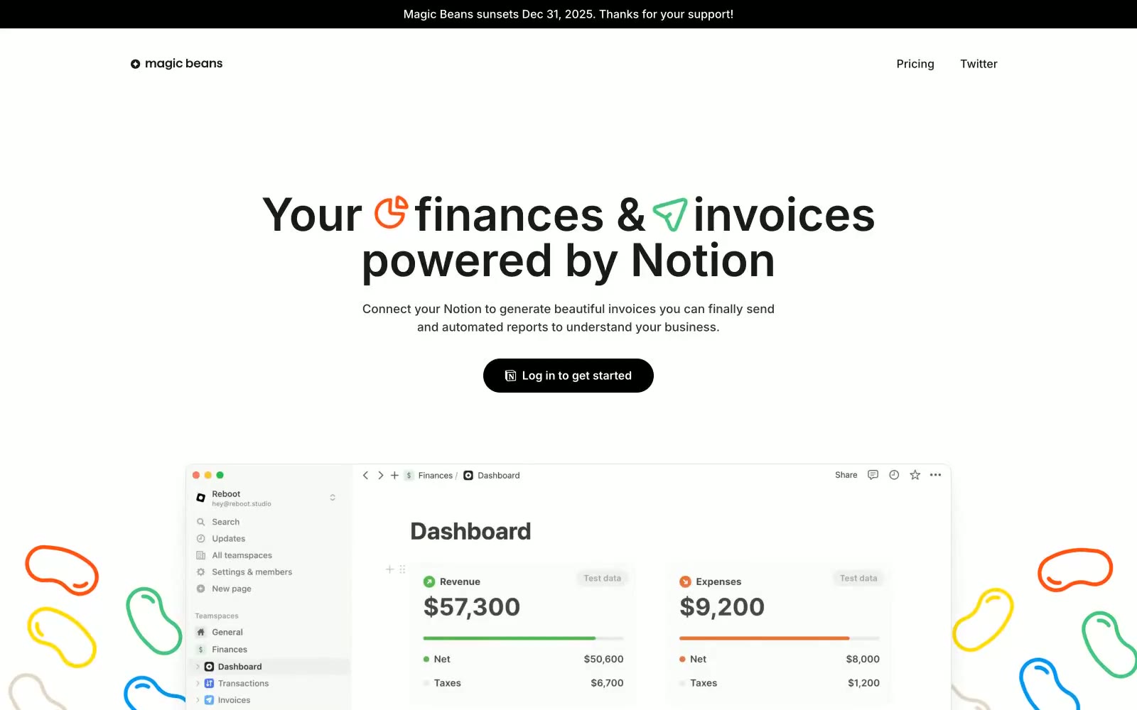 Magicbeans 网站预览