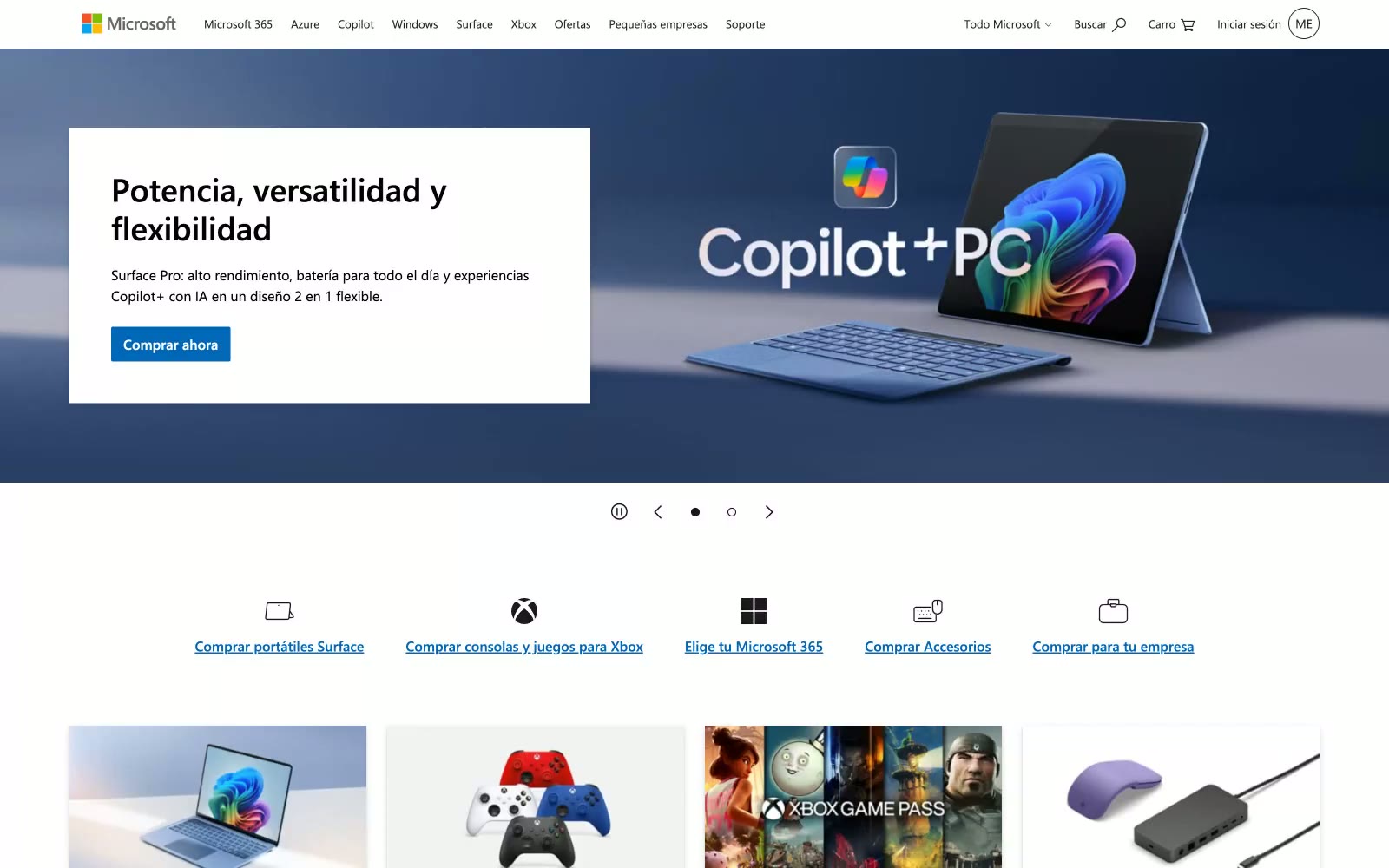 Microsoft 网站预览