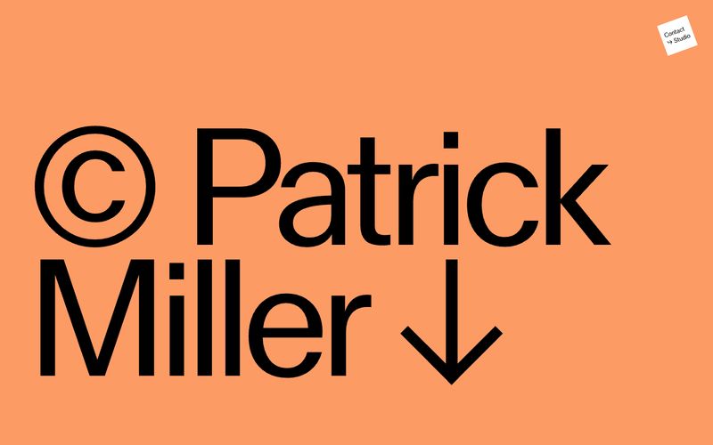 Patrick Miller 网站预览