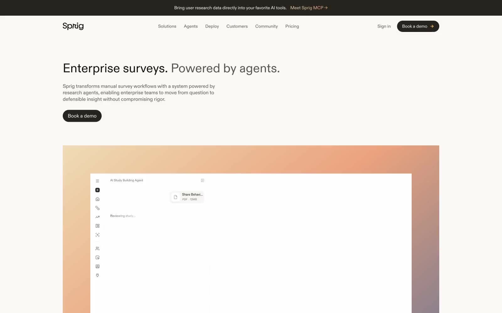 Sprig 网站预览