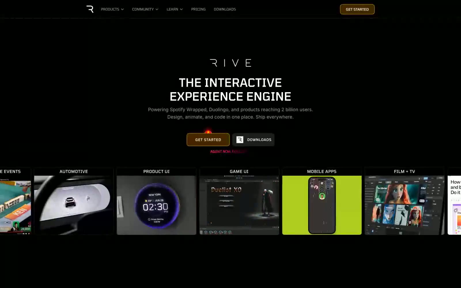 Rive 网站预览