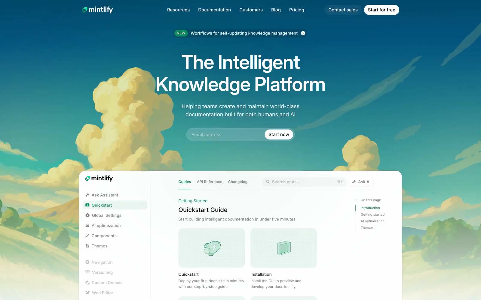 Mintlify 网站预览