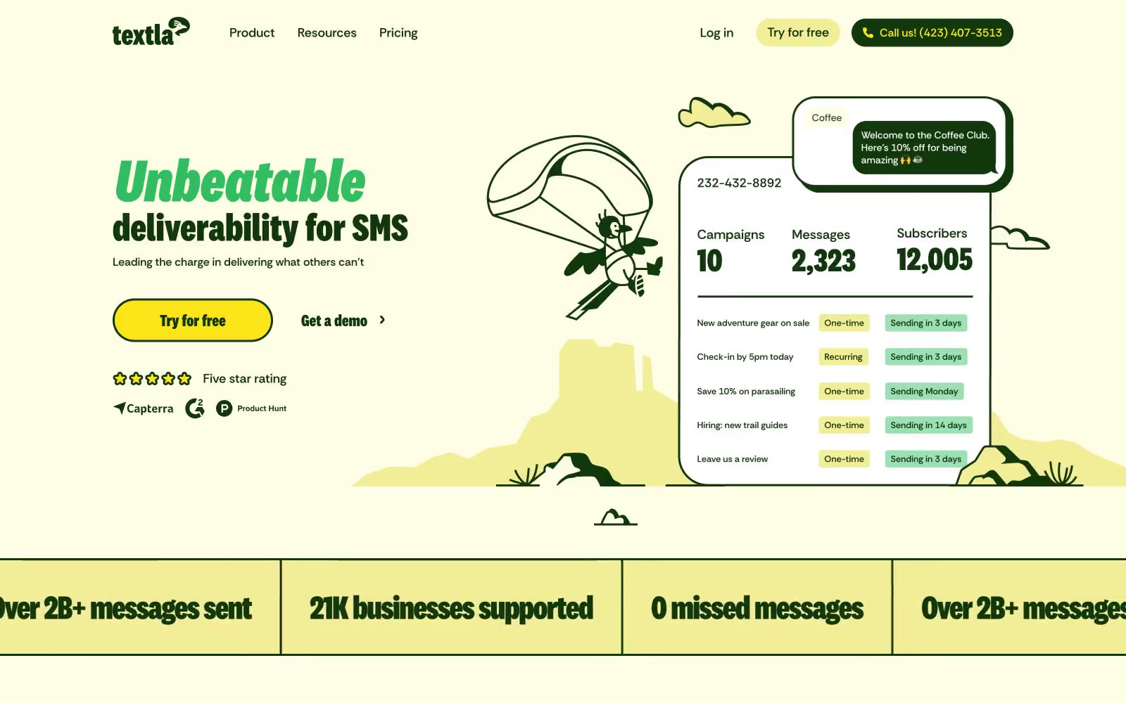 Textla 网站预览