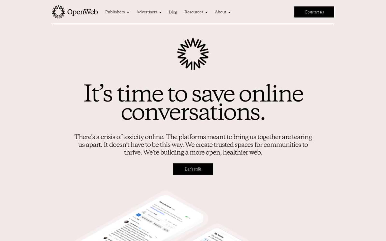 OpenWeb 网站预览
