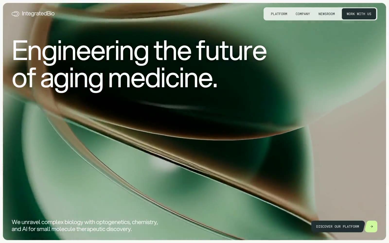 Integrated Biosciences 网站预览
