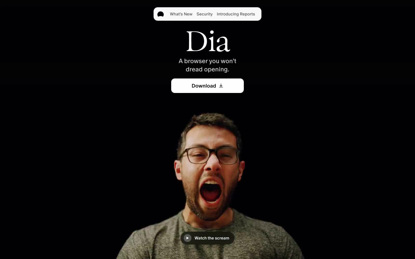 Dia Browser 网站预览