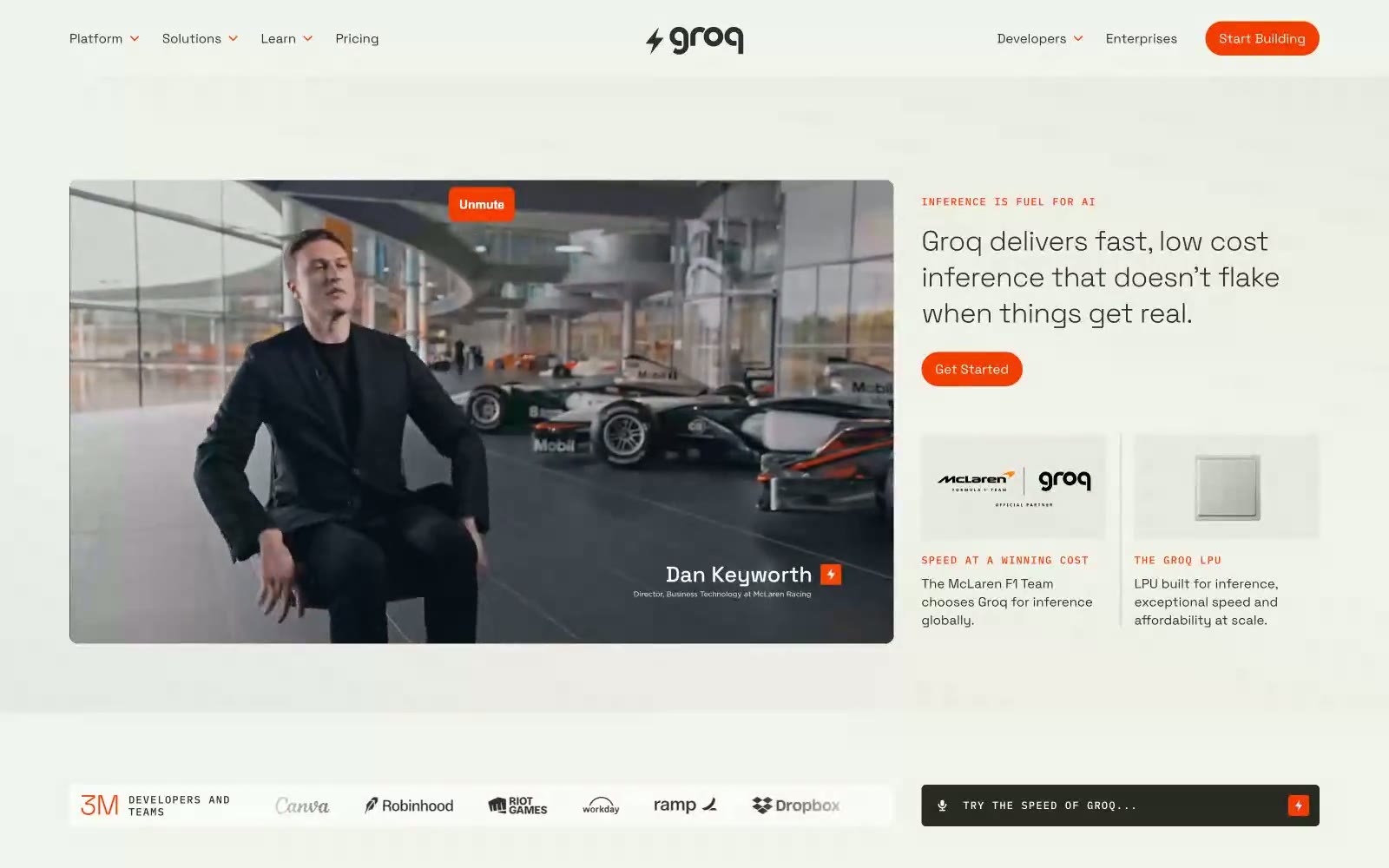 Groq 网站预览