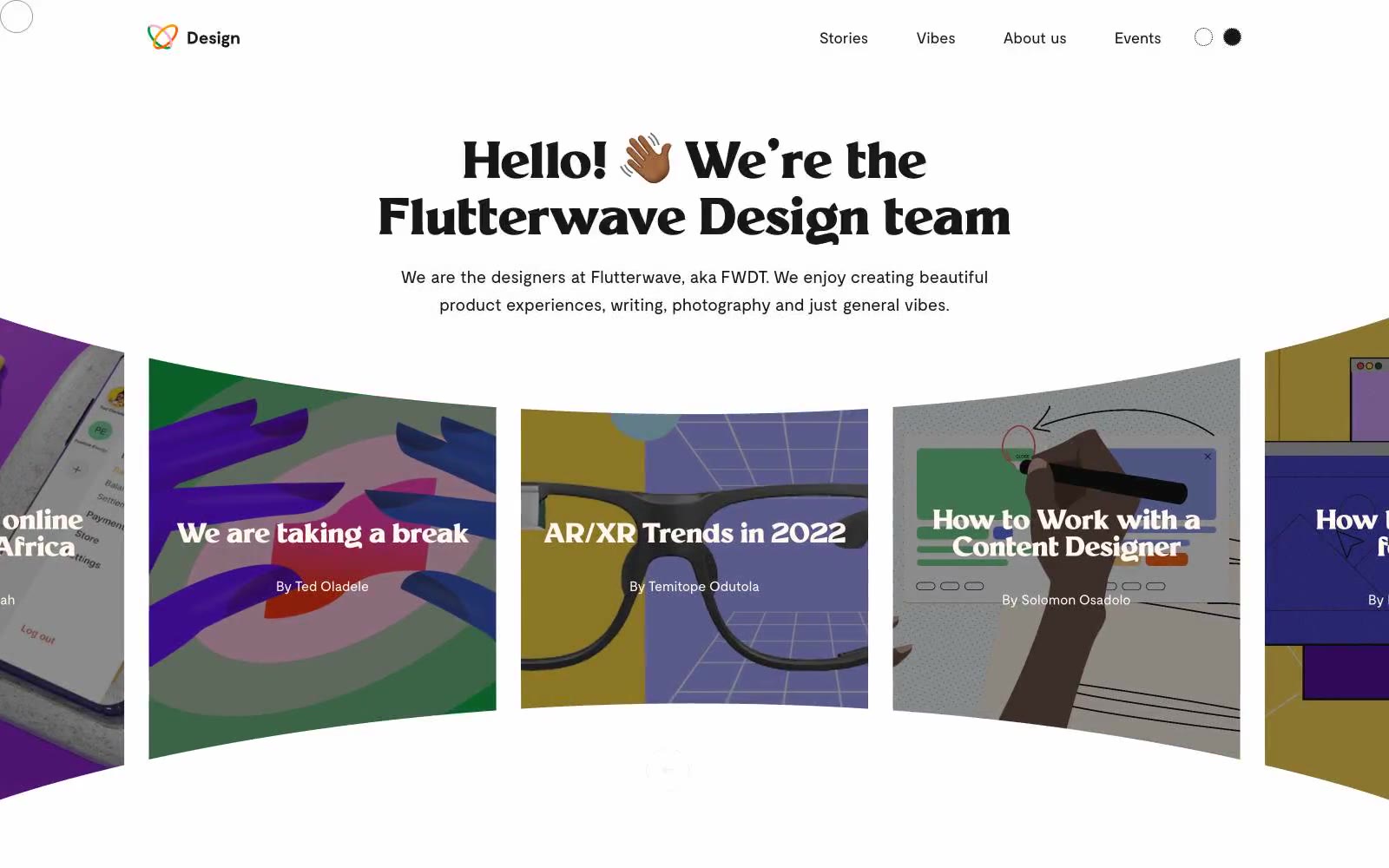 Flutterwave Design 网站预览