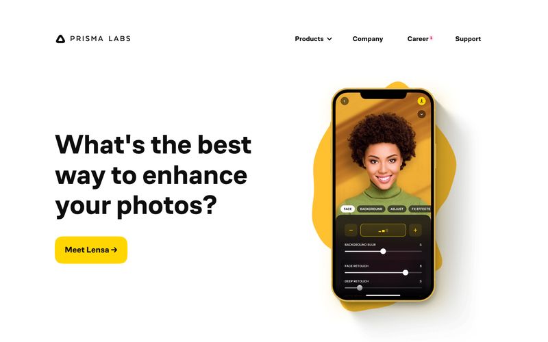 Prisma Labs 网站预览