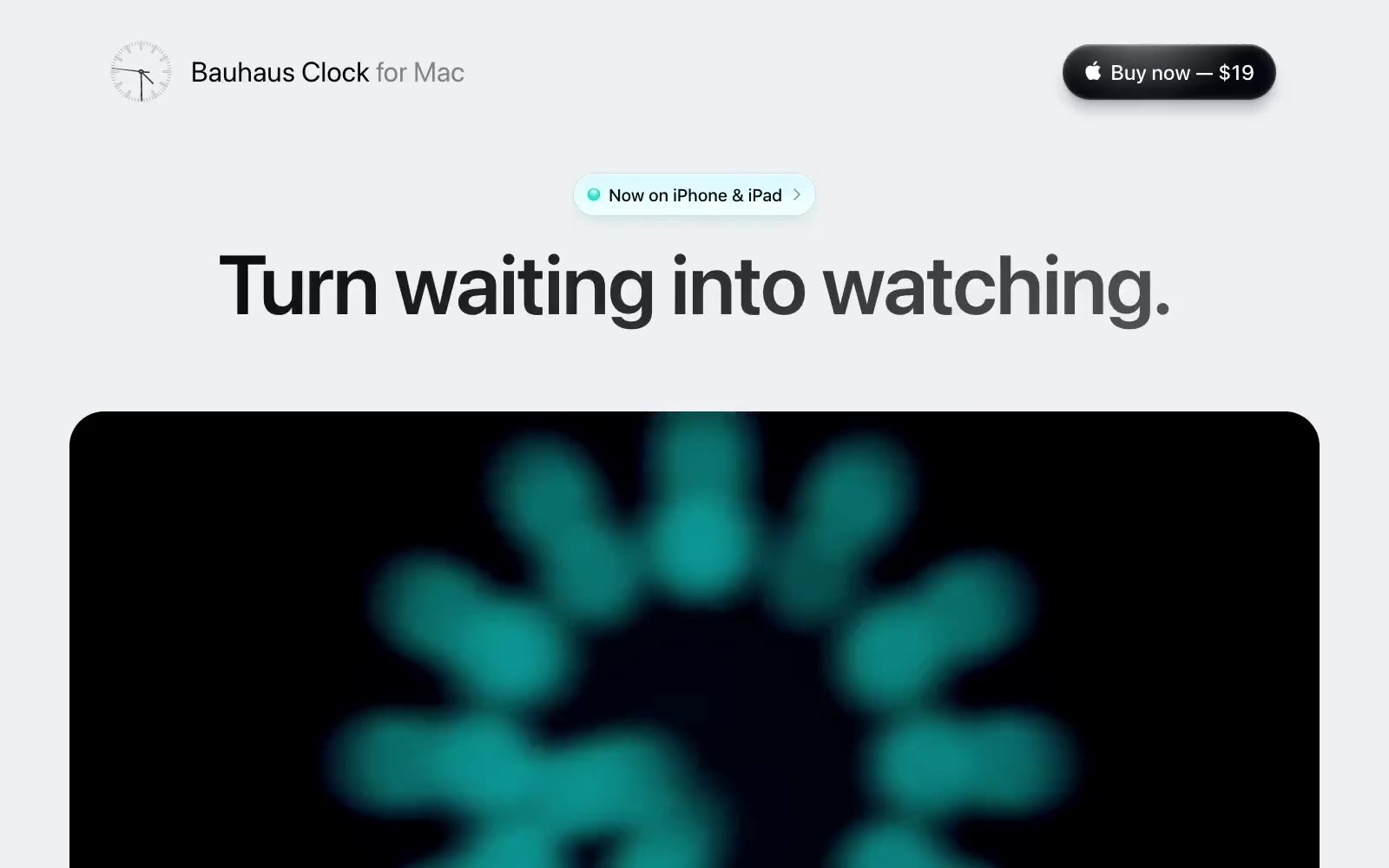 Bauhaus Clock 网站预览