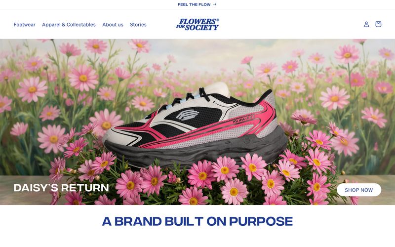 Flowers For Society 网站预览