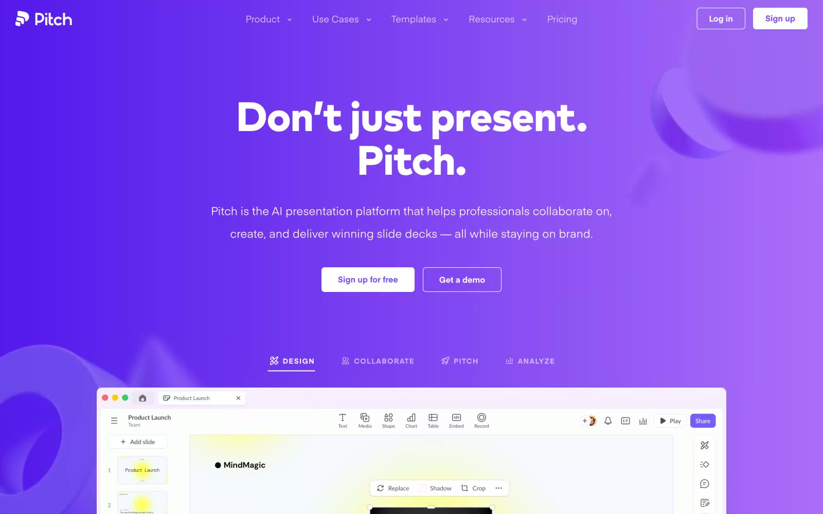 Pitch 网站预览