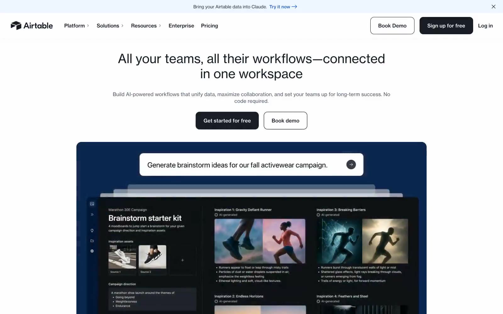 Airtable 网站预览